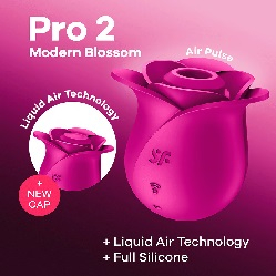 Satisfyer Modern Blossom Succionador De Clítoris Fucsia Resistente Al Agua