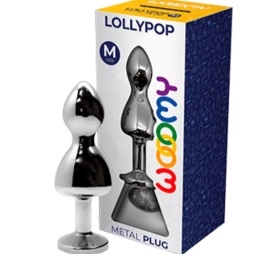 Plug Anal Metálico Wooomy Lollypop