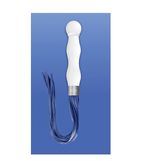 Dildo de Vidrio con Látigo / Doble Función