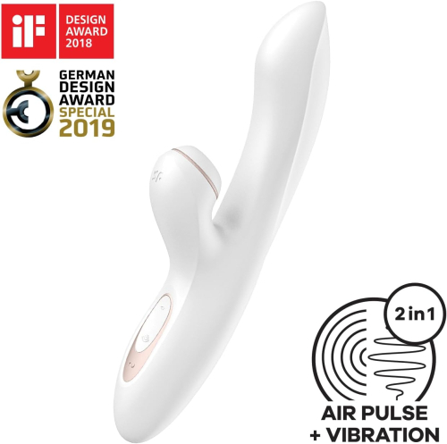 Satisfyer Pro + G-spot Vibrador Succionador Clitoris Mujer Blanco