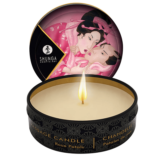 Vela Shunga Mini Petalos de Rosa