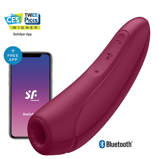 Estimulador Clitoris Y Vibracion Satisfyer Curvy 1+ Con App