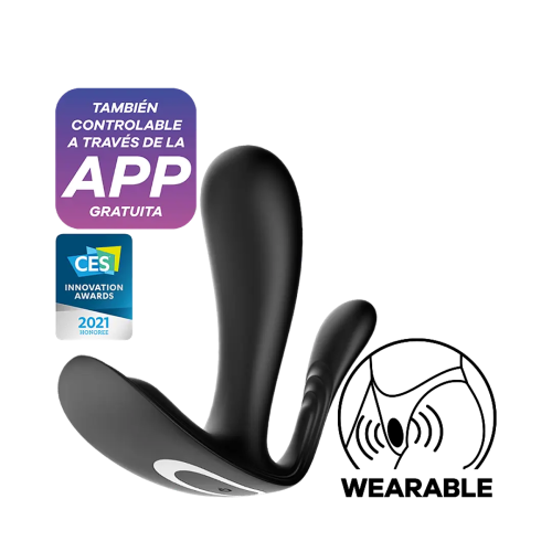 Satisfyer Top Secret Plus Vibrador Vaginal Y Anal Negro Con App