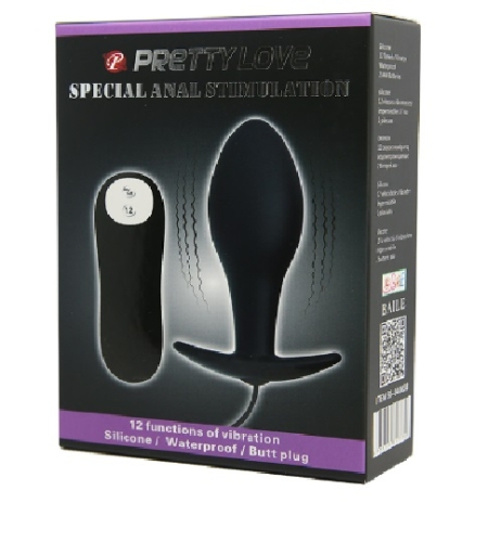 Vibrador Plug Anal c/Control